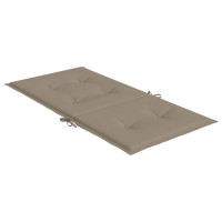 Produktbild för Stolsdynor 2 st taupe 100x50x3 cm oxfordtyg