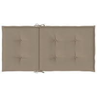 Produktbild för Stolsdynor 2 st taupe 100x50x3 cm oxfordtyg