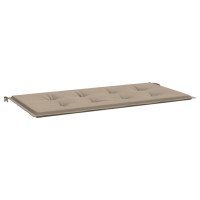 Produktbild för Bänkdyna för trädgården taupe 100x50x3 cm oxfordtyg