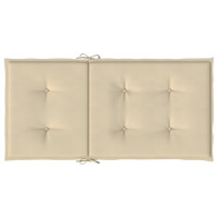 Produktbild för Stolsdynor 2 st beige 100x50x3 cm oxfordtyg