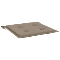 Produktbild för Stolsdynor 2 st taupe 50x50x4 cm oxfordtyg