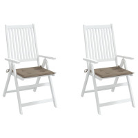 Produktbild för Stolsdynor 2 st taupe 50x50x4 cm oxfordtyg