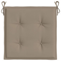 Produktbild för Stolsdynor 2 st taupe 50x50x4 cm oxfordtyg