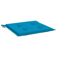 Produktbild för Stolsdynor 2 st blå 50x50x4 cm oxfordtyg