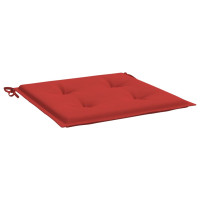Produktbild för Stolsdynor 2 st röd 50x50x4 cm oxfordtyg