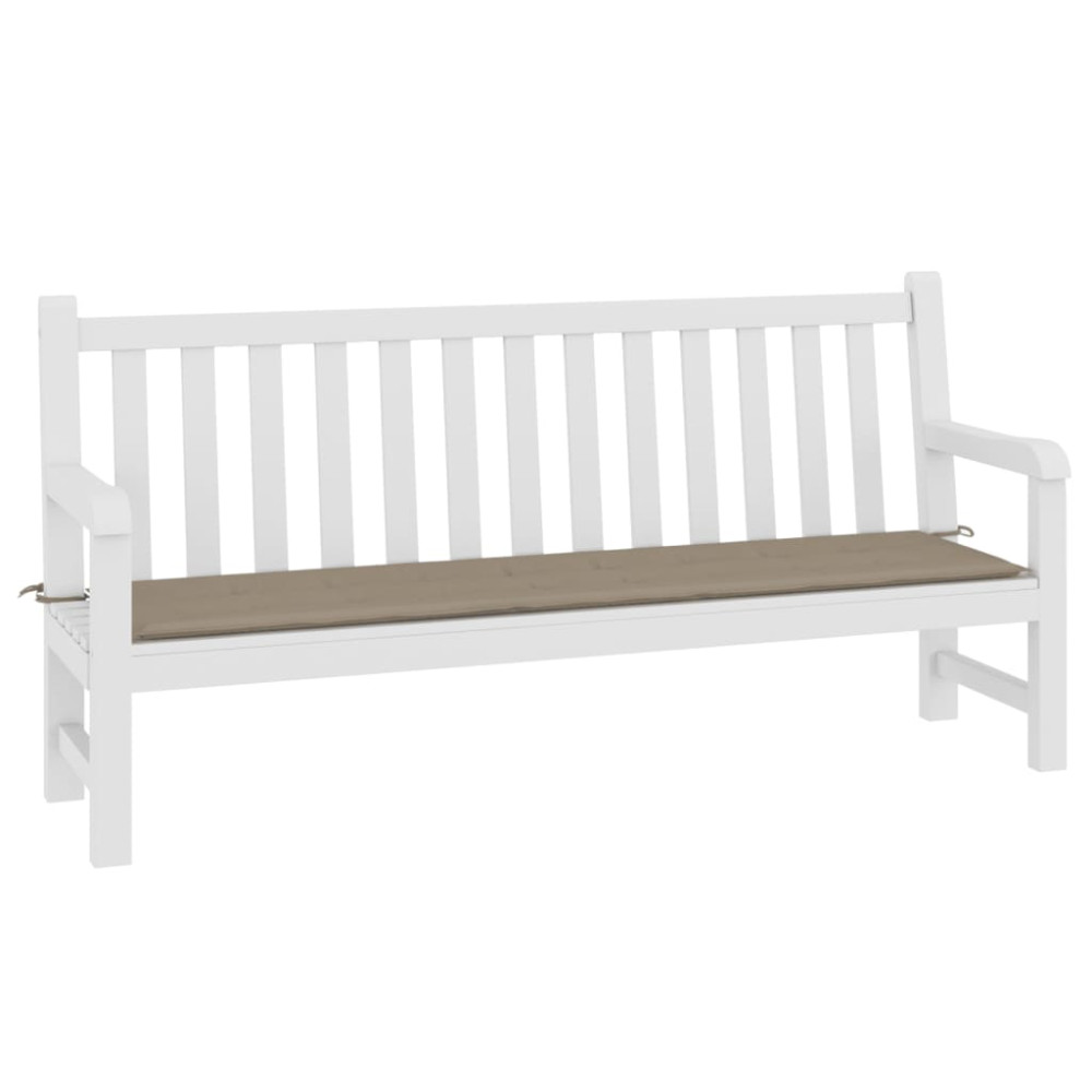 Produktbild för Bänkdyna för trädgården taupe 150x50x3 cm oxfordtyg