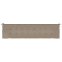 Produktbild för Bänkdyna för trädgården taupe 150x50x3 cm oxfordtyg