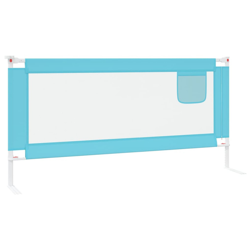 Produktbild för Sängskena för barn blå 190x25 cm tyg