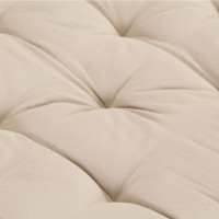 Produktbild för Dyna till pallsoffa bomull 120x80x10 cm beige