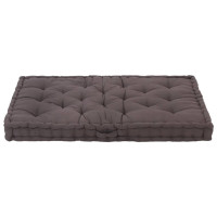 Produktbild för Dyna till pallsoffa bomull 120x80x10 cm antracit