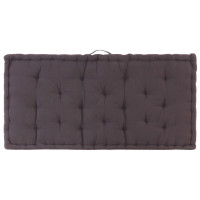 Produktbild för Dyna till pallsoffa bomull 120x80x10 cm antracit