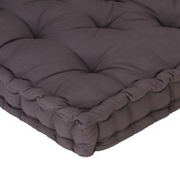 Produktbild för Dyna till pallsoffa bomull 120x80x10 cm antracit