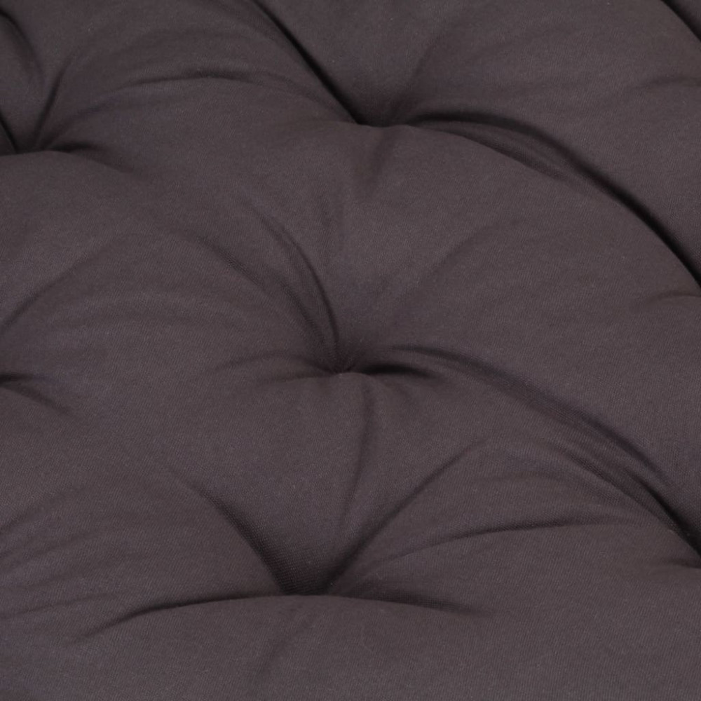Produktbild för Dyna till pallsoffa bomull 120x80x10 cm antracit