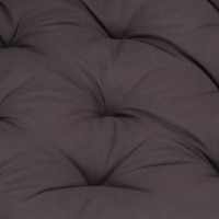 Produktbild för Dyna till pallsoffa bomull 120x80x10 cm antracit