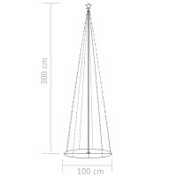 Produktbild för Julgranskon 330 färgglada LEDs 100x300 cm