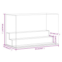 Produktbild för Akryllåda transparent 25x12x16 cm