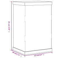 Produktbild för Akryllåda transparent 22x18x35 cm
