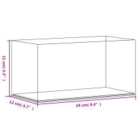 Produktbild för Akryllåda transparent 24x12x11 cm