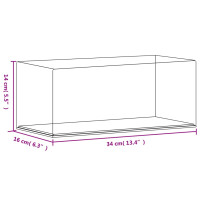 Produktbild för Akryllåda transparent 34x16x14 cm