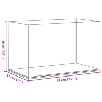 Produktbild för Akryllåda transparent 31x17x19 cm