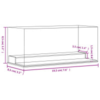 Produktbild för Akryllåda transparent 19,5x8,5x8,5 cm