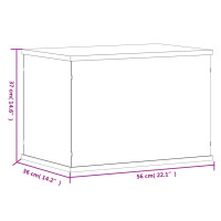 Produktbild för Akryllåda transparent 56x36x37 cm