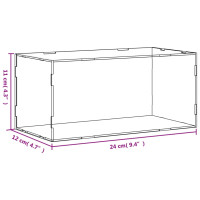 Produktbild för Akryllåda transparent 24x12x11 cm