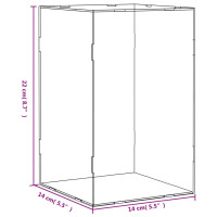 Miniatyr av produktbild för Akryllåda transparent 14x14x22 cm
