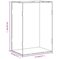 Produktbild för Akryllåda transparent 17x12x25 cm