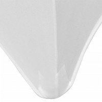 Produktbild för Bordsöverdrag stretch 2 st vit 120x60,5x74 cm