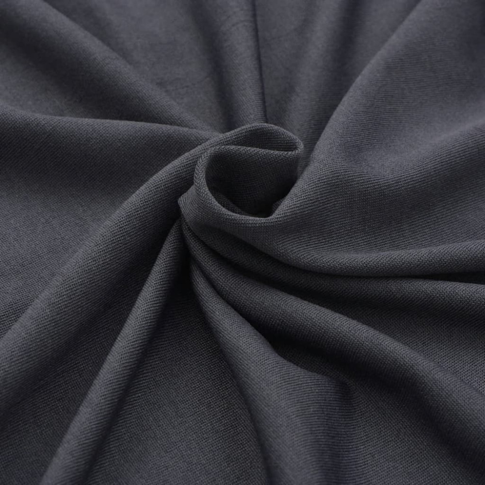 Produktbild för Bordsöverdrag stretch 2 st antracit 183x76x74 cm