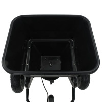 Produktbild för Saltspridare manuell PVC och stål 125x74x79 cm 45 L