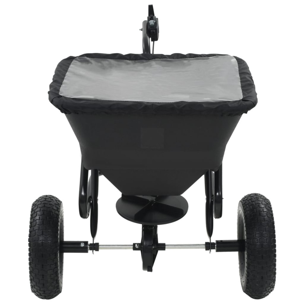 Produktbild för Saltspridare manuell PVC och stål 125x74x79 cm 45 L