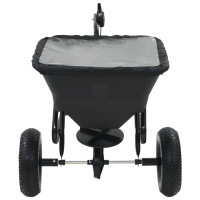 Produktbild för Saltspridare manuell PVC och stål 125x74x79 cm 45 L