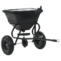 Produktbild för Saltspridare manuell PVC och stål 125x74x79 cm 45 L