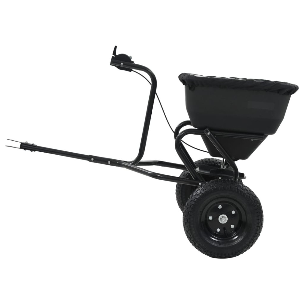 Produktbild för Saltspridare manuell PVC och stål 125x74x79 cm 45 L