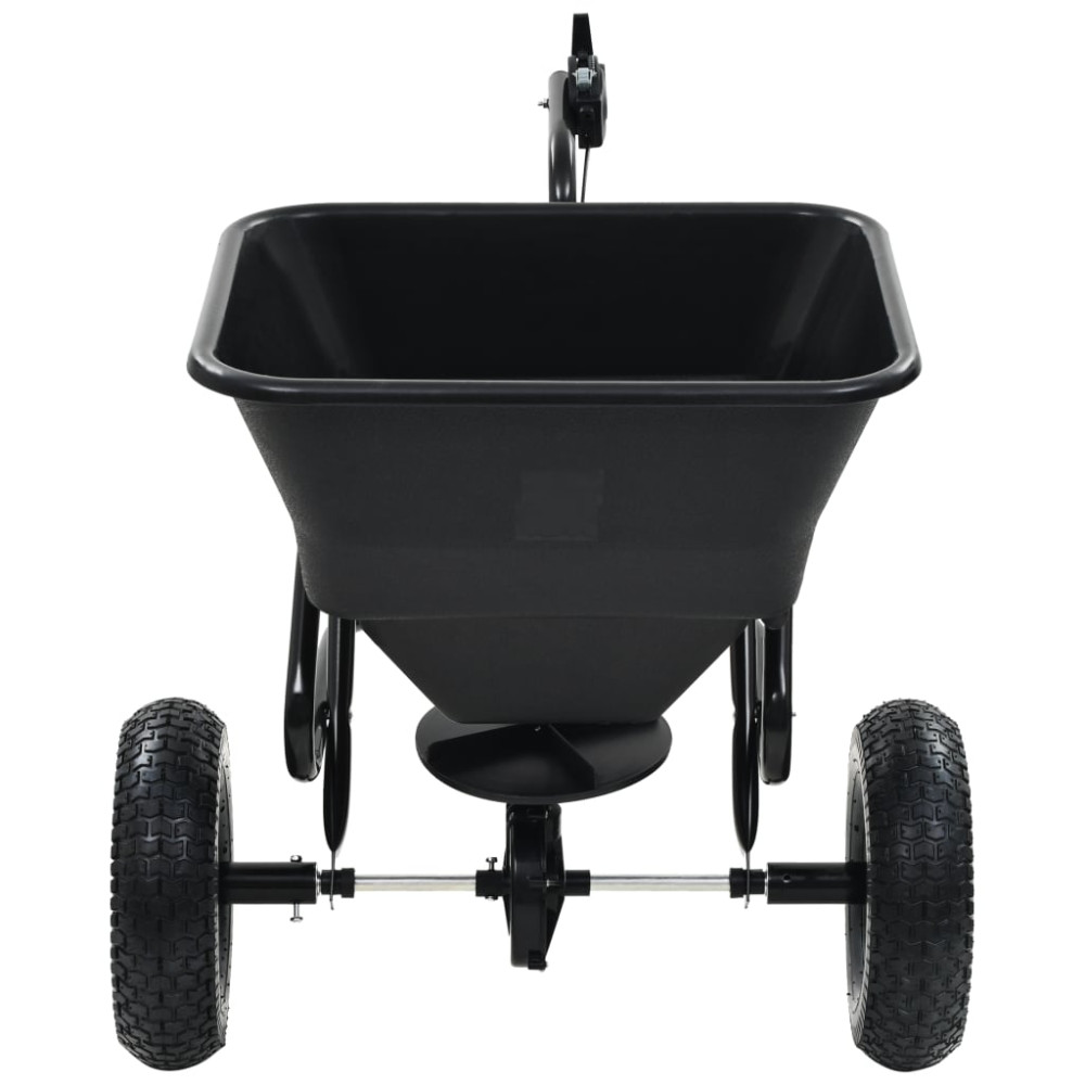 Produktbild för Saltspridare manuell PVC och stål 125x74x79 cm 45 L