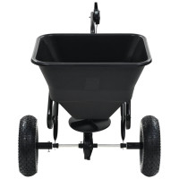 Produktbild för Saltspridare manuell PVC och stål 125x74x79 cm 45 L