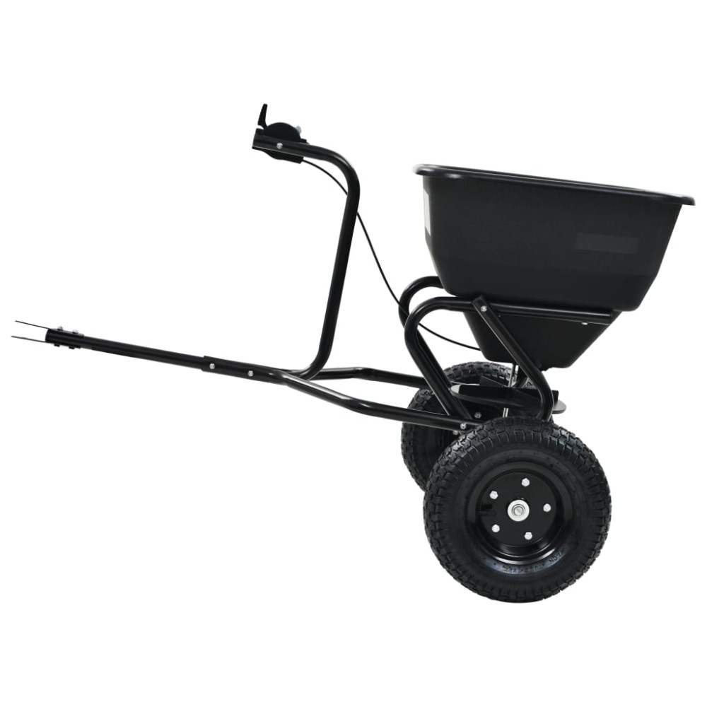 Produktbild för Saltspridare manuell PVC och stål 125x74x79 cm 45 L
