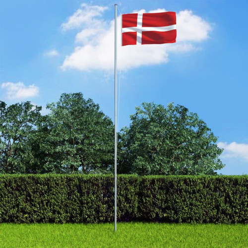 vidaXL Danmarks flagga 90x150 cm