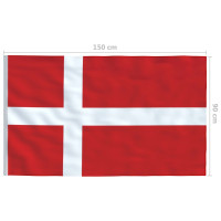 Produktbild för Danmarks flagga 90x150 cm