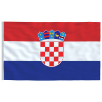 Produktbild för Kroatiens flagga 90x150 cm
