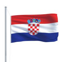 Produktbild för Kroatiens flagga 90x150 cm