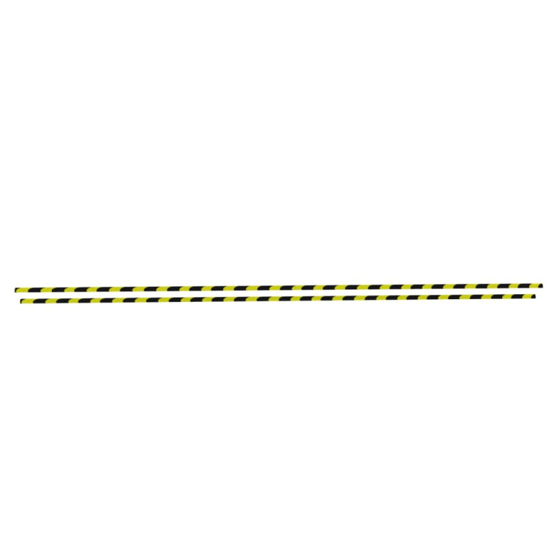 Produktbild för Kantskydd 2 st gul & svart 4x3x100 cm PU