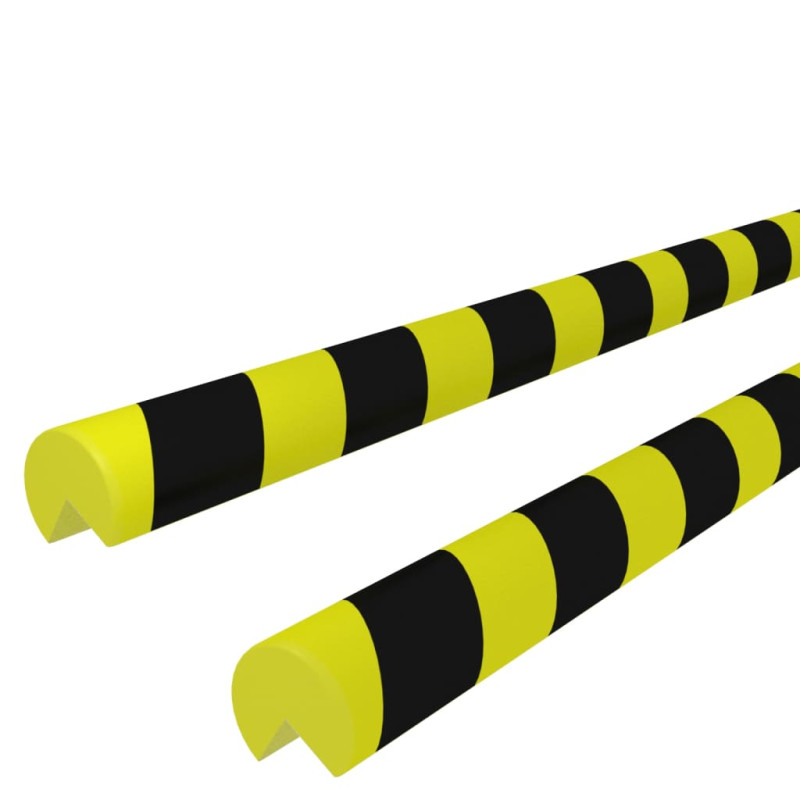 Produktbild för Kantskydd 2 st gul & svart 4x4x104 cm PU