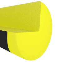 Miniatyr av produktbild för Kantskydd 2 st gul & svart 4x4x104 cm PU