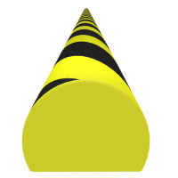 Miniatyr av produktbild för Kantskydd gul & svart 4x3x100 cm PU