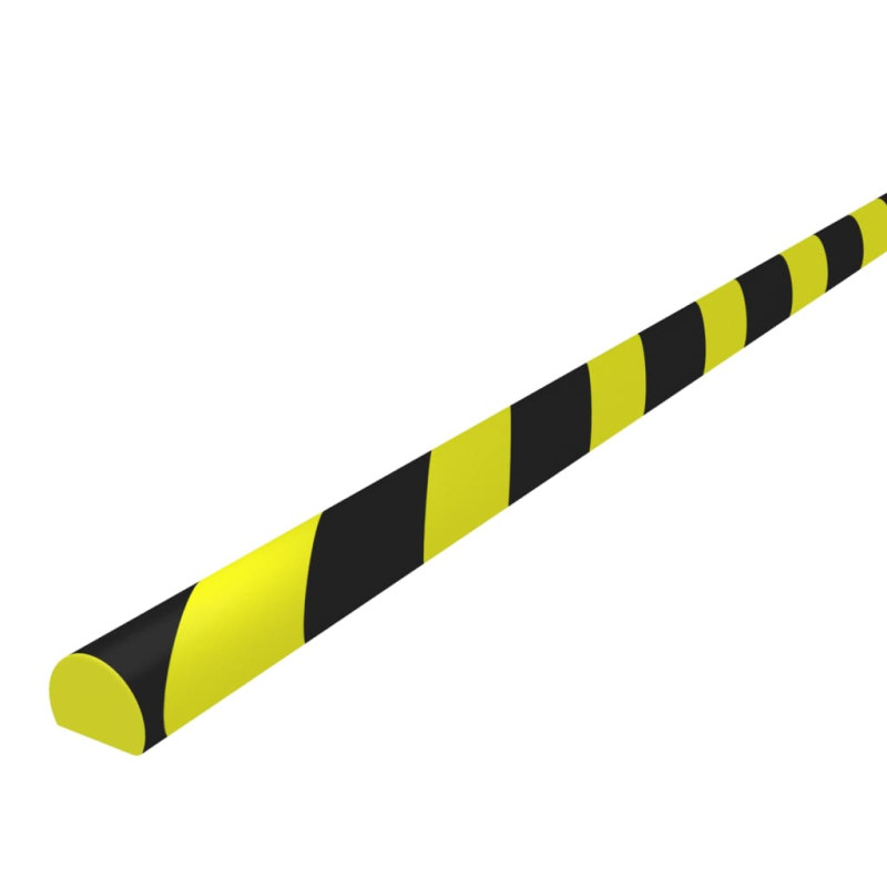 Produktbild för Kantskydd gul & svart 4x3x100 cm PU
