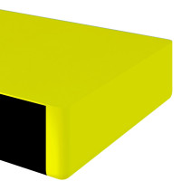 Produktbild för Kantskydd 2 st gul & svart 6x2x101,5 cm PU
