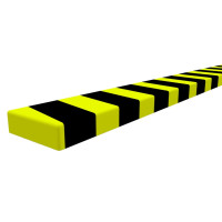 Miniatyr av produktbild för Kantskydd gul & svart 6x2x101,5 cm PU